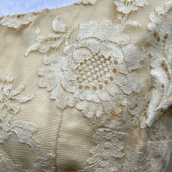 Vintage 1960s wedding or mother of bride dress & jacket Clifton Wilhite M maxi - Picture 16 of 16